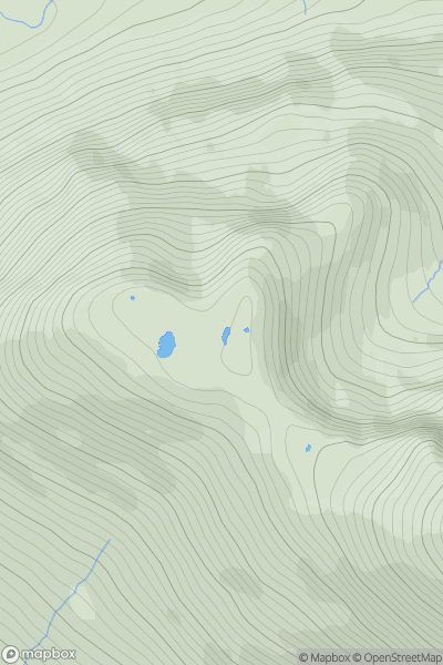 Thumbnail image for An Diollaid [Knoydart to Glen Kingie] showing contour plot for surrounding peak